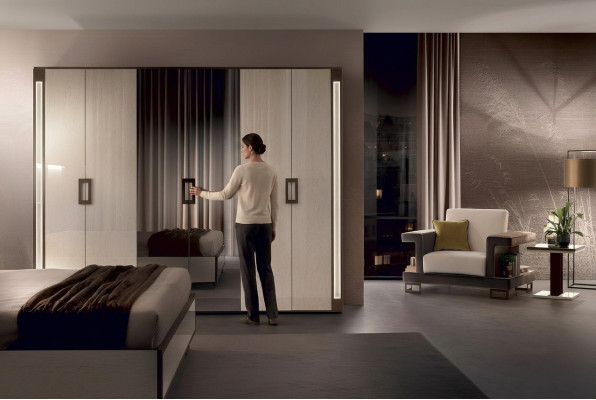 Diseño de armario de ropa Armarios de diseño para dormitorio Muebles Vivienda Muebles de madera Nuevos