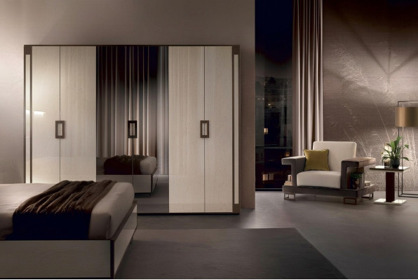 Diseño de armario de ropa Armarios de diseño para dormitorio Muebles Vivienda Muebles de madera Nuevos