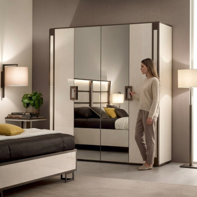 Lujo Armario de ropa Diseño Armarios Decoración Madera Muebles italianos