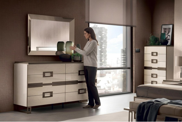 Diseño cómoda muebles aparador clásico sala de estar madera moderno lujo Italia