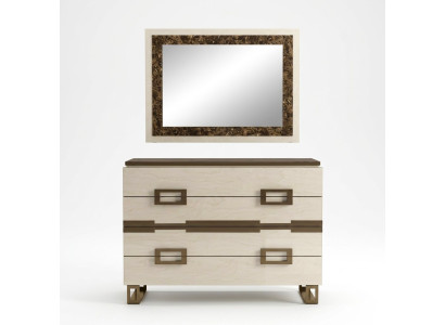 Mesa de madera con espejo, tocadores, armario de tocador, diseño moderno, grupo de muebles.