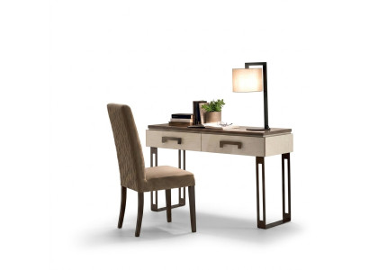 Mesa de escritorio de diseñador Silla de oficina Juego de muebles italiano de Secretaria Silla de respaldo 2 piezas.