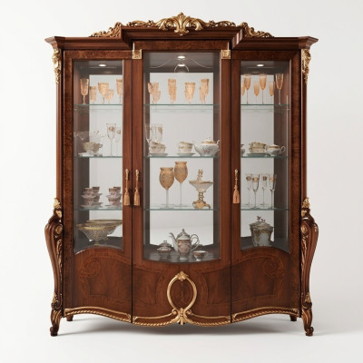 Vitrina armario de 3 puertas Vitrinas armario de sala de estar gabinete de diseño muebles de vidrio nuevo