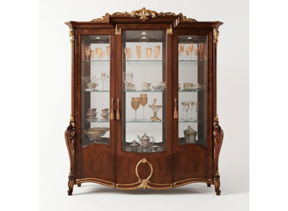 Vitrina armario de 3 puertas Vitrinas armario de sala de estar gabinete de diseño muebles de vidrio nuevo