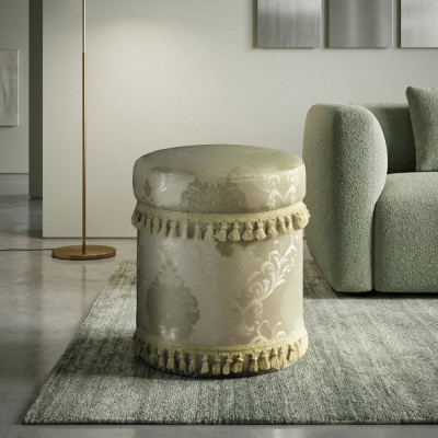Diseño taburete Diseño otomana Asiento textil Chaise Longue Pufa