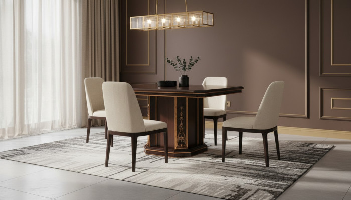 Mesa de comedor de madera, mesa de madera, mesas de madera, mesa, comedor, diseño, muebles de lujo, arredoclassic.