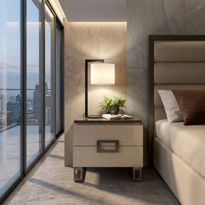 Mesita de noche consola de noche diseño mesa dormitorio mesita nueva.