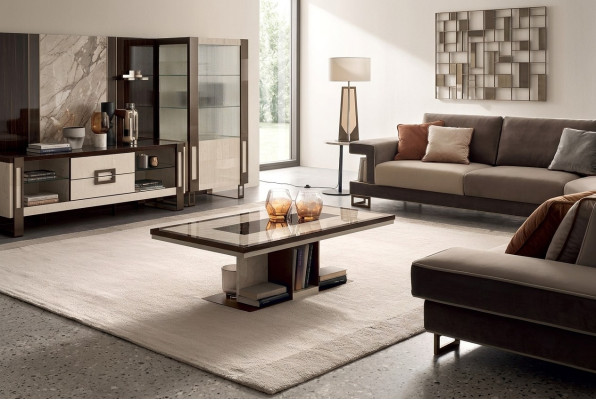 Mesas de café Mesa de lujo de madera Mesas Consolas Diseño Muebles italianos Arredo