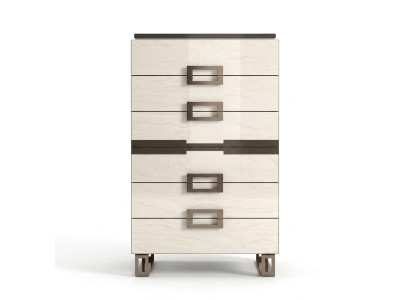 Cómoda alta Aparador Cómodas 6 cajones Armario Alto Armario Madera Muebles Nuevo