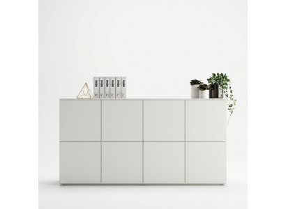 Cómoda Aparador Credenza Vitrina Cómoda Blanco Armario Salón Madera Nuevo