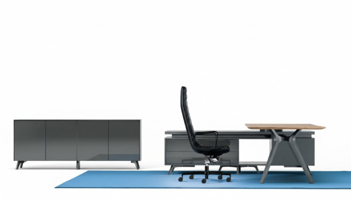 Diseño escritorio Muebles italianos Mobiliario informático Mesa Frezza