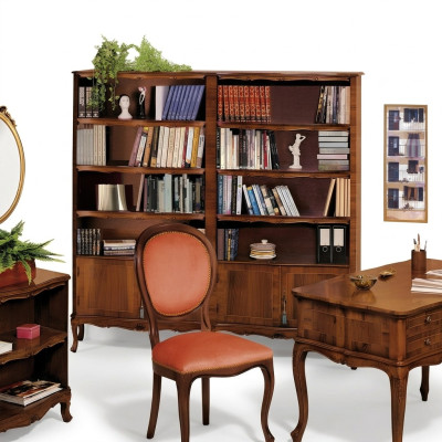 Conjunto de muebles de oficina, oficina completa, escritorio de oficina, armario de oficina, madera maciza, madera auténtica, de Italia.