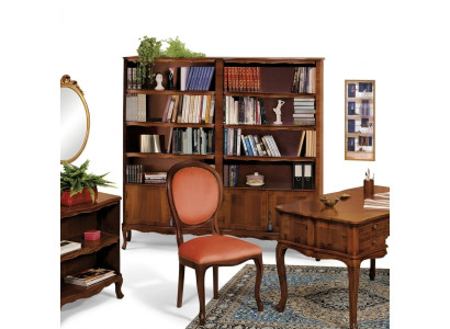 Estantería de madera independiente Elegante estante de oficina marrón nuevo