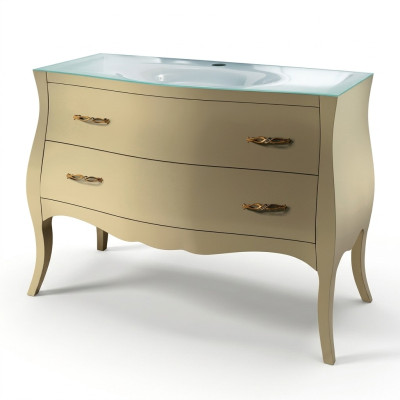 Lavabo de mueble clásico Gabinete Lavamanos Baño italiano Gabinete inferior