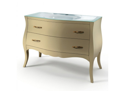 Lavabo de mueble clásico Gabinete Lavamanos Baño italiano Gabinete inferior