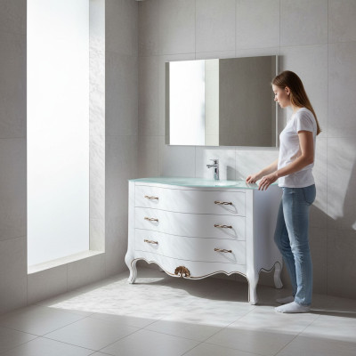 Encimera clásica, armario de lavabo, armario de fregadero, baño italiano.