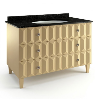 Lavabo, tocador, armario clásico, baño italiano, mueble bajo.