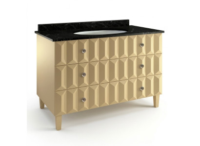 Lavabo, tocador, armario clásico, baño italiano, mueble bajo.