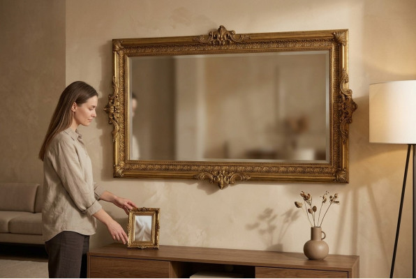 Muebles Hogar Decoración de interiores Espejo de pared Perchero Nuevo Espejo de pared Decoración