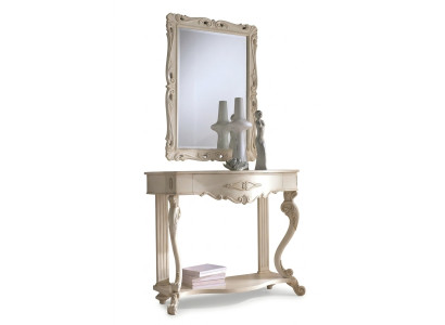 Mesas Consolas Mesa Auxiliar Dormitorio Madera Espejo + Consola Comodas
