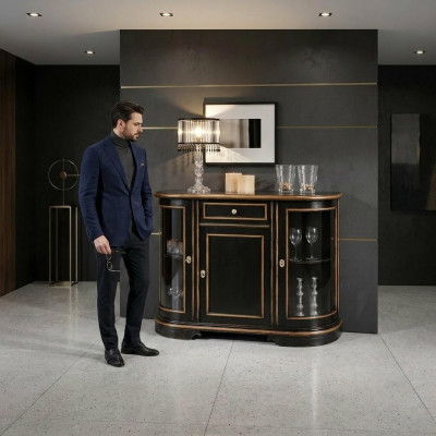 Vitrina armario vitrinas clásicas muebles de salón Armario macizo aparador