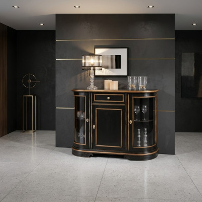 Vitrina armario vitrinas clásicas muebles de salón Armario macizo aparador