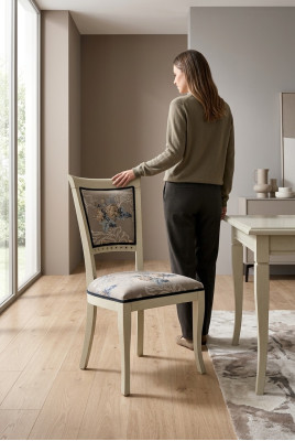 Sillas de respaldo inclinado Sillones de diseño relajante de Italia Silla de comedor de madera Muebles