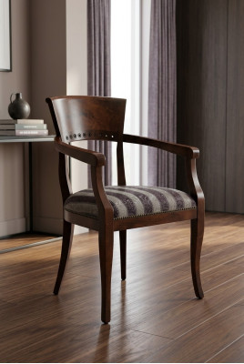 Silla con reposabrazos Silla de comedor Madera Nuevo Sillas de comedor Sillón Diseño Déco