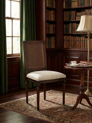 Diseño de tela de lujo, nuevo sillón con reposabrazos silla de comedor sillas de comedor