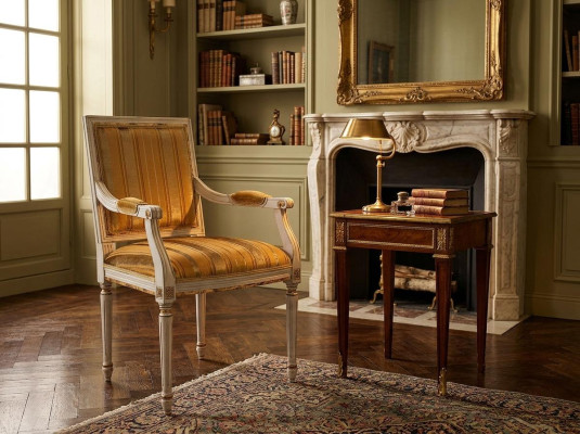 Silla de comedor Sillón de diseño Nuevo sillón con reposabrazos Silla de comedor de madera