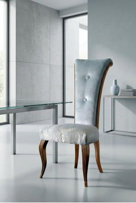 Salón Club sin reposabrazos Lujo Nuevo Silla Clásica 1x Silla para comer