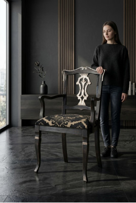 Silla de comedor Silla de oficina Moderna Sillón de lujo Silla Diseño Silla tapizada Sillas