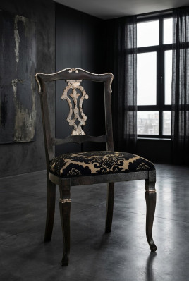 Silla tapizada marrón silla de comedor silla de oficina silla de respaldo sillón silla diseño