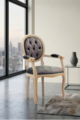 Silla de diseño marrón, silla de respaldo acolchado, sillas de comedor, silla de oficina, moderna.