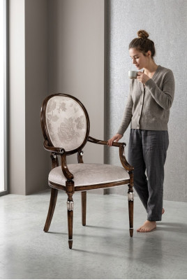 Silla de comedor Silla de oficina Sillón Art déco Silla Sillas de lujo Diseño de silla tapizada Sillas