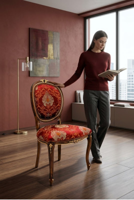 Muebles sillas silla de comedor silla de oficina Nuevo sillón silla diseño silla tapizada lujo