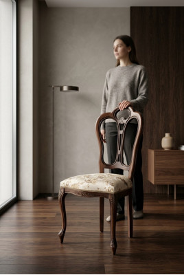 Silla de comedor real, silla de oficina moderna, sillón de diseño, silla tapizada.