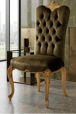 Diseñador Lehn Sitz sillón de lujo para comedor 1 silla sillas tapizada textil moderno