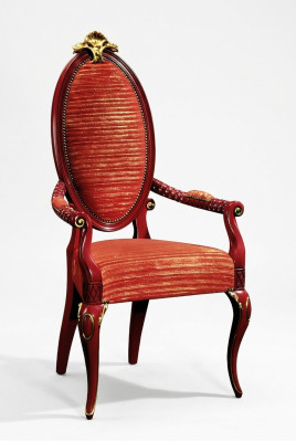 Sillas de madera de diseñador Silla acolchada Silla de salón Silla de comedor con reposabrazos