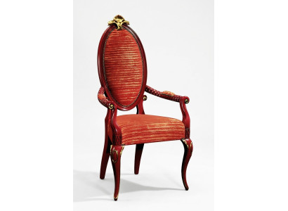 Sillas de madera de diseñador Silla acolchada Silla de salón Silla de comedor con reposabrazos