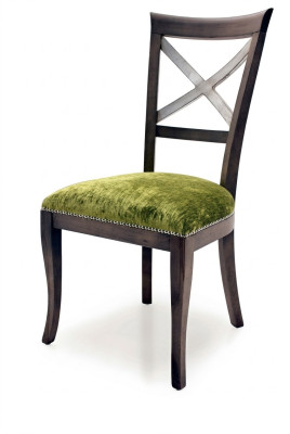 Diseño silla silla tapizada sillas de comedor modernas lujo tela madera muebles