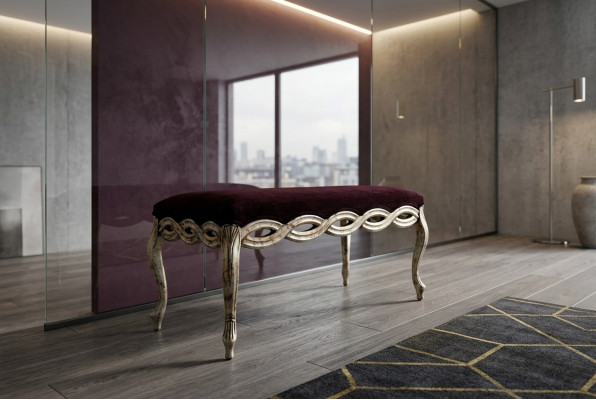 Taburete Banco Reposapiés Bancos de asiento Taburetes de madera Silla Taburete de asiento Madera Banco de lujo