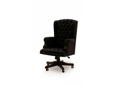 Silla giratoria clásica con ruedas Silla de oficina para jefe Silla de oficina italiana nueva
