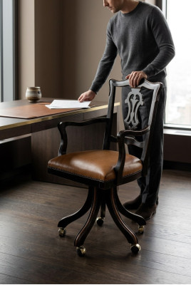 Muebles de diseñador Oficina Jefe Silla de oficina giratoria de lujo Silla acolchada Nueva