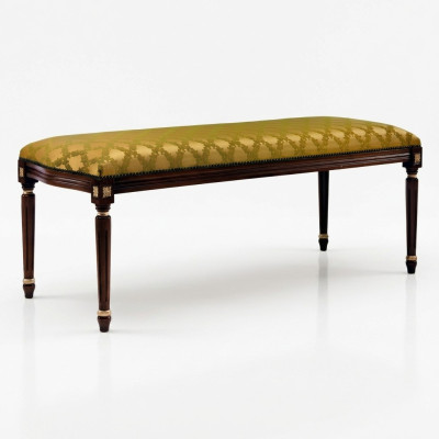 Diseño de lujo Taburete Acolchado Moderno Asiento Textil Relajarse Sofá de acompañamiento Chesterfield