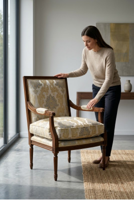 Muebles de diseño de lujo, sillas de diseño Art déco, sillones de diseño textil para sala de estar, salón nuevo.
