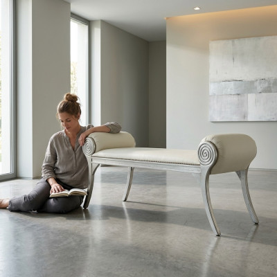 Taburete Reposapiés Pouf Textil Asiento Nuevo Reposapiés Redondo Taburete Taburete Acolchado