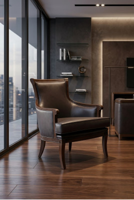 Diseño de sala de estar Sillón individual Sofá Diván Salón Club 1 plaza Sillón