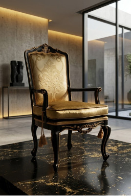 Sillas Sala de estar Comedor Sillón Silla tapizada Apoyabrazos Trono Butaca Silla