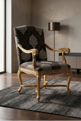 Sala de estar comedor Sillón Silla tapizada Apoyabrazos Sillón de lujo Silla Sillas